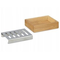 shumee Bambusova posoda za milo z vložkom iz nerjavečega jekla 13x10