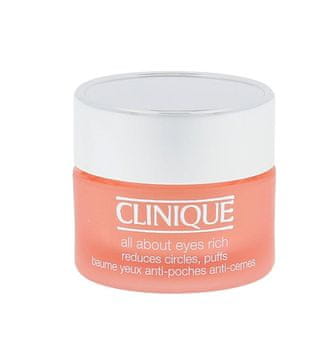 Clinique All About Eyes Rich krema proti gubam okoli oči za ženske