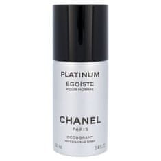 Chanel Platinum Égoïste Pour Homme deodorant v spreju brez aluminija 100 ml za moške