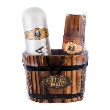 Cuba Gold darilni set vodica po britju 100 ml + deodorant 200 ml