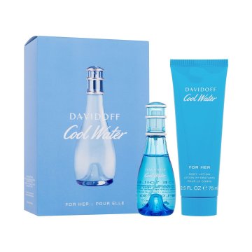 Davidoff Cool Water darilni set toaletna voda 30 ml + losjon za telo 75 ml za ženske