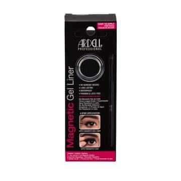 Ardell Magnetic Gel Liner odtenek Black darilni set magnetno gel črtalo 3 g + čopič za nanašanje črtala 1 kos