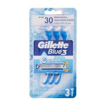 Gillette Blue3 Cool darilni set brivnik za enkratno uporabo 3 kos