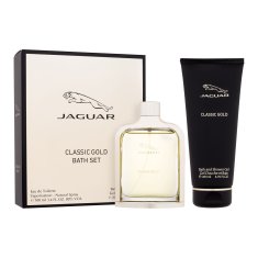 Jaguar Classic Gold darilni set toaletna voda 100 ml + gel za prhanje 200 ml za moške