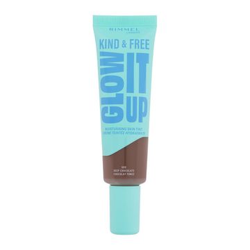 Rimmel Kind & Free Glow It Up Moisturising Skin Tint vlažilni puder za občutljivo, suho in normalno kožo obraza 30 ml