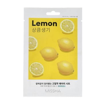 MISSHA Airy Fit Sheet Mask Lemon maska za obraz za vse tipe kože 19 g unisex