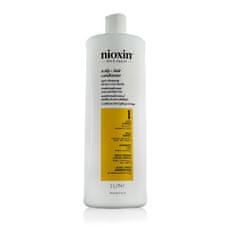 Nioxin System 1 Scalp + Hair Conditioner balzam za naravne, nebarvane in kemično neobdelane lase z rahlim redčenjem 1000 ml