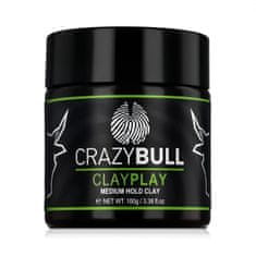 Crazy Bull ClayPlay Medium Hold Clay krema za oblikovanje las 100 g