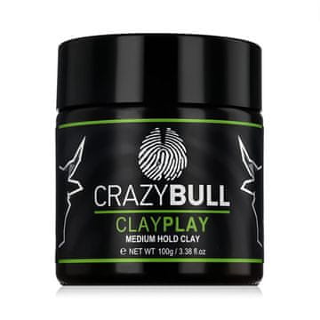 Crazy Bull ClayPlay Medium Hold Clay krema za oblikovanje las