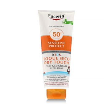 Eucerin Sun Kids Sensitive Protect Dry Touch Gel-Cream SPF50+ lahka gel krema za sončenje za občutljivo kožo 400 ml