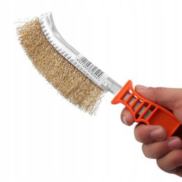 shumee MEDENASTA ŽIČNA ROČNA KRTAČA ZA ČIŠČENJE približno 24 cm