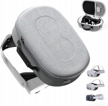 shumee Ovitek za kovček Meta Quest 3S/Quest 3/Vision Pro/Pico4 siva