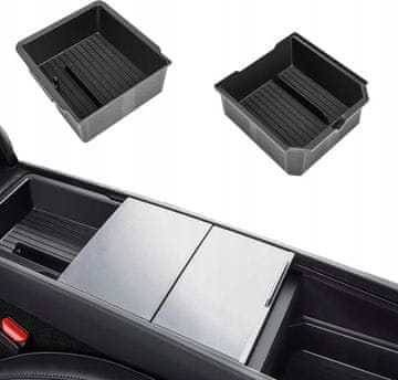 shumee Topfit organizator za naslone za roke za Tesla Model 3 Highland 2024, črne barve