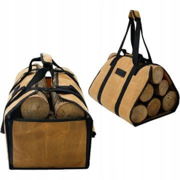 shumee Vreča za drva - trpežna in elegantna, za vsako sezono