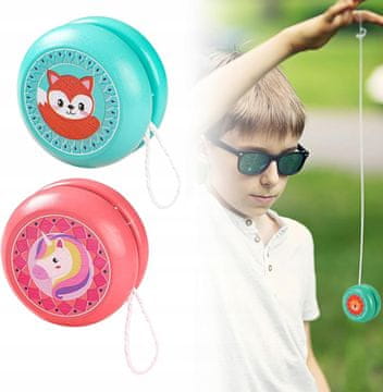 shumee Leseni JoJo za otroke - igrača YoYo z risanimi živalmi 2 kosa.