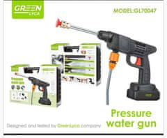 Green Lyca Akumulatorska visokotlačna vodna pištola 48V - Komplet - 2 Bateriji