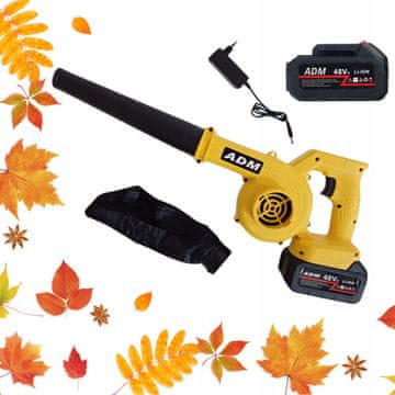 shumee ADM akumulatorski električni puhalnik 2x 48V baterija zmogljiva 180 W