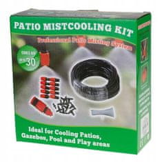 shumee Komplet za namakanje rastlin, vrtna vodna zavesa 10 m, pršilnik