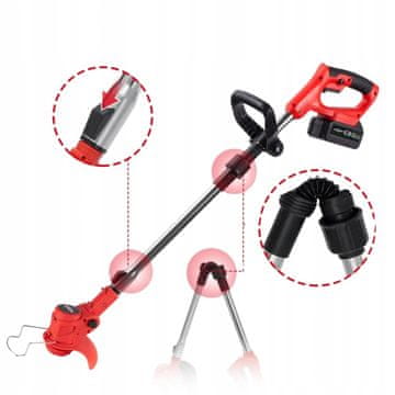 shumee ADM akumulatorski zložljivi trimer + 2 x 21V litijevi bateriji