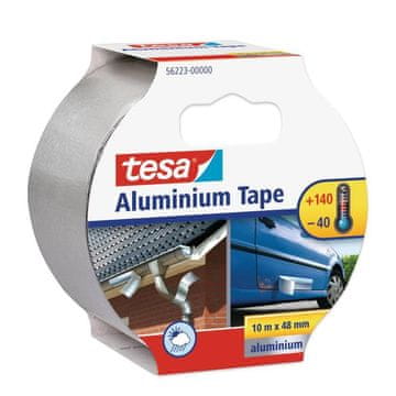 Tesa Aluminijasti trak brez naslovnega papirja, 10 m x 50 mm, 56223