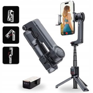 shumee 2-osni stabilizator kardana z dopolnjevalno lučjo, stojalo A10