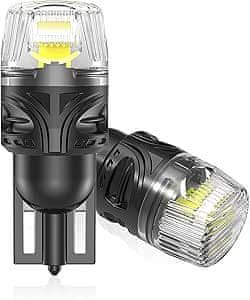 shumee XELORD W5W T10 LED 6000K bele nepolarizirane žarnice za registrsko tablico, 2 kosa