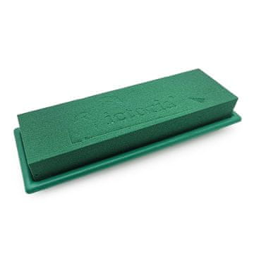 shumee Table Deco MIDI - zelena - pena s cvetličnim vzorcem in stojalom - mokra