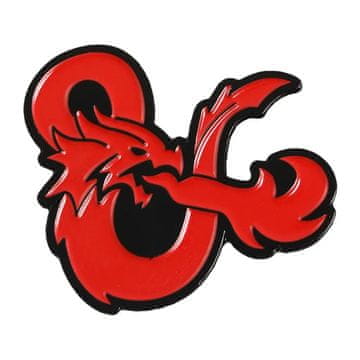 shumee Kovinska značka RPG DND - logotip Dungeons and Dragons