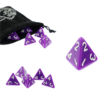 shumee RPG kocke Vijolične štiristranske D4