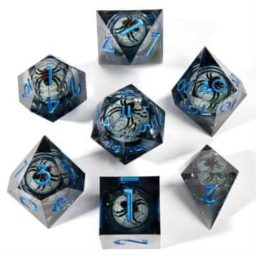 shumee RPG kocke Radioactive Spider Set 7 tekočih kock