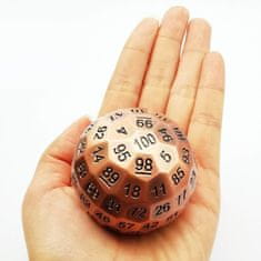 shumee Oscar's Heart RPG kocke Kovinska stostrana kocka K100
