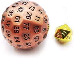 shumee Oscar's Heart RPG kocke Kovinska stostrana kocka K100
