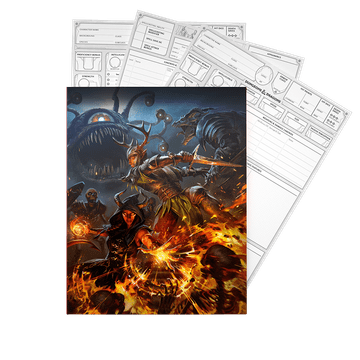 shumee Igralske karte RPG Dungeons & Dragons - Listi likov, izdaja 2024