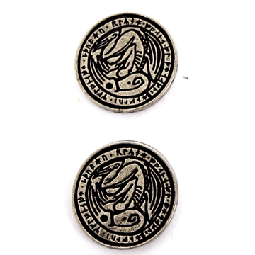 shumee Srebrni kovinski kovanec Cthulhu 1 kos