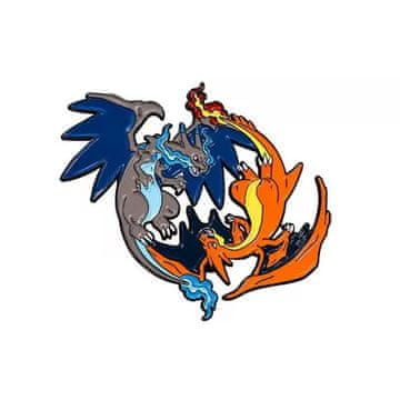 shumee Anime Manga Metal Pin - Pokemon Yin Yang Charizard