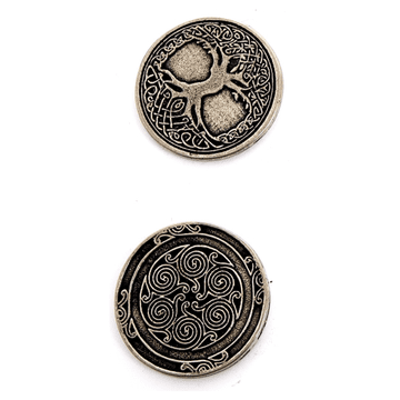 shumee Vilinski srebrni kovinski kovanec 1 kos