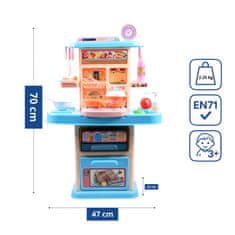 Aga4Kids Plastična kuhinja MR6133 Modra