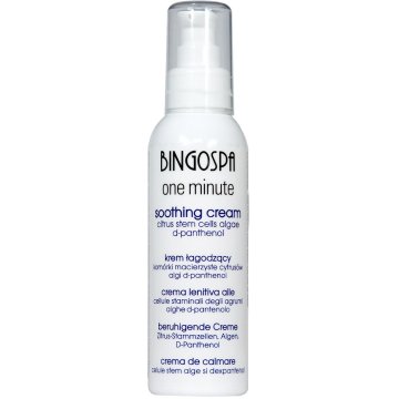 shumee HITRA pomirjujoča krema vsebuje matične celice citrusov, alge, d-pantenol BINGOSPA ena minuta