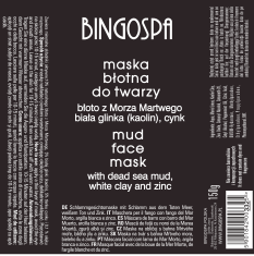 shumee Blatna maska za obraz - blato Mrtvega morja, kaolin, cink BINGOSPA