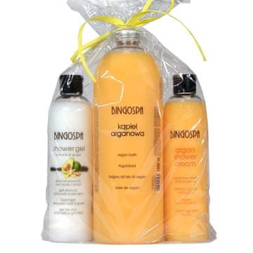 shumee Komplet avokada, argana in ingverja - za prhanje in kopel