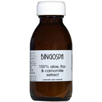 shumee Izvleček aloe vere, lana in kamilice 100 % (kozmetična surovina) BINGOSPA