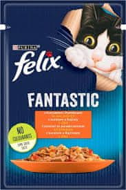 shumee FELIX FANTASTIČNA HRANA ZA MAČKE PIŠČANEC-PARADIŽNIK 85 g NESTLE