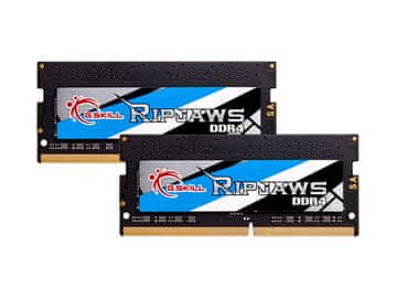 G.Skill RAM SODIMM DDR4 16GB Kit (2x 8GB) PC4-25600 3200MT/s, CL22, 1.2V, G.SKILL Ripjaws