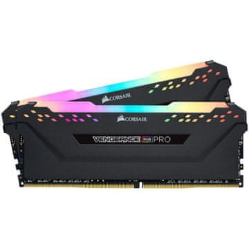 Corsair Vengeance RGB PRO Black DDR4 32GB (2x16GB) 3200MHz CL16 XMP 2.0 UDIMM pomnilnik