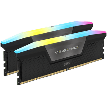 Corsair Vengeance RGB Black DDR5 32GB (2x16GB) 6400MHz CL36 XMP 3.0 UDIMM pomnilnik