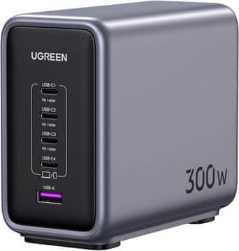 Ugreen Nexode 300W GaN II 5-portni USB polnilec - box