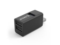 Orico USB hub s 3 vhodi, 1x USB 3.0, 2x USB 2.0, Alu črn, MINI-U32L