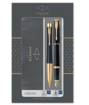 Parker Darilni set urban duo črno-zlat