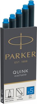 Parker Vložek za nalivno pero 1/5 moder washable quink