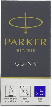 Parker Vložek za nalivno pero permanent 1/5 modra dolga